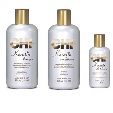 PACK 3 PRODUITS KERATINE CHI